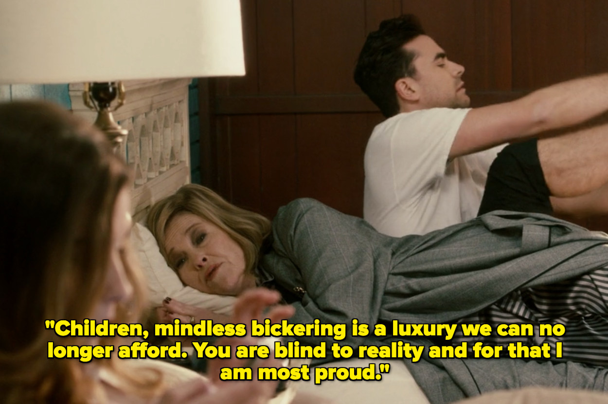 "Children, mindless bickering is a luxury we can no longer afford. You are blind to reality and for that I am most proud"