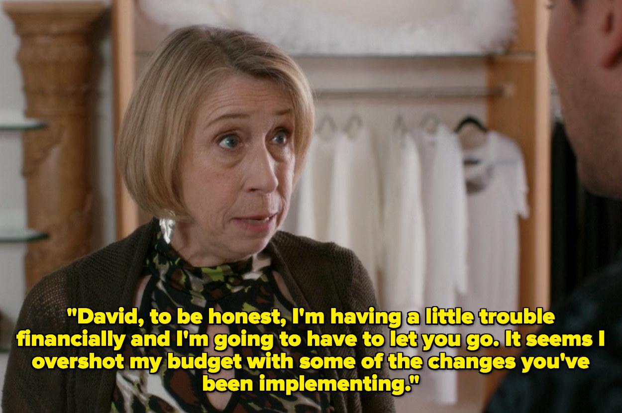 Wendy saying she overshot her budget and is having trouble financially