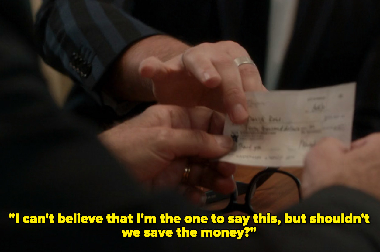 David suggesting his family save the money