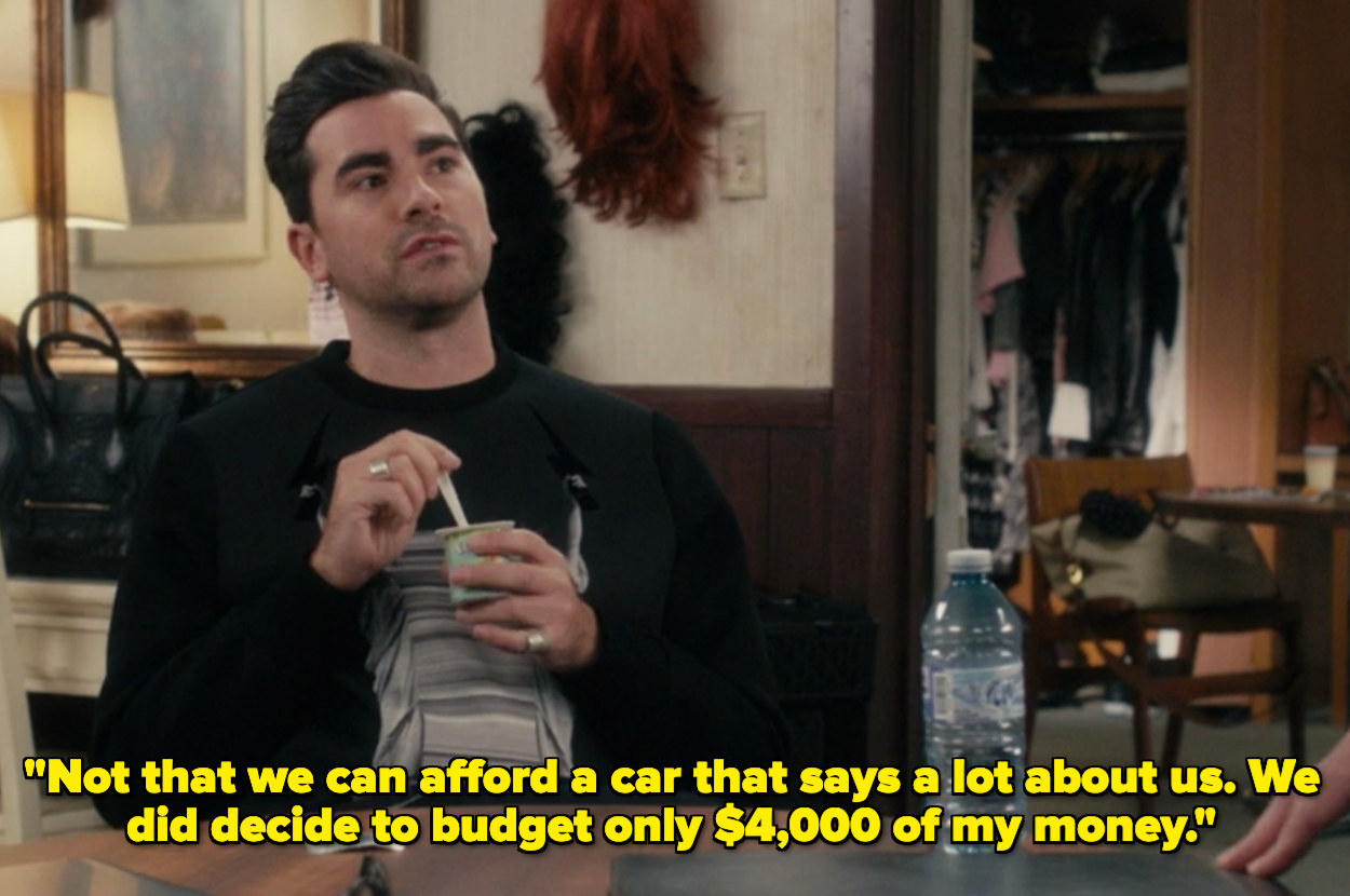 David saying they budgeted $4,000 for a car