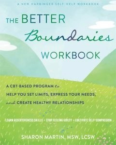 cover of The Better boundaries workbook, green grass, hills, blue sky